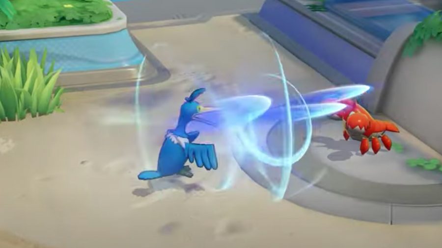 Pokemon_Unite_Cramorant_4 Cramorant de Pokémon Unite utilisant une attaque