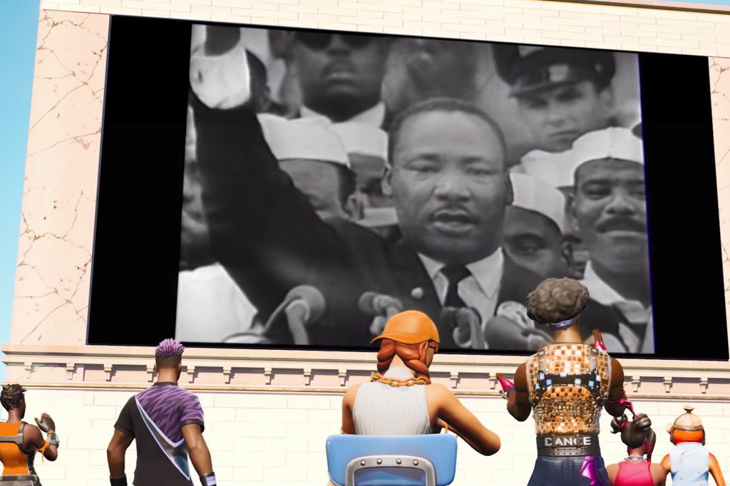 Fortnite permet aux utilisateurs de regarder le discours de MLK « I Have a Dream » dans le jeu