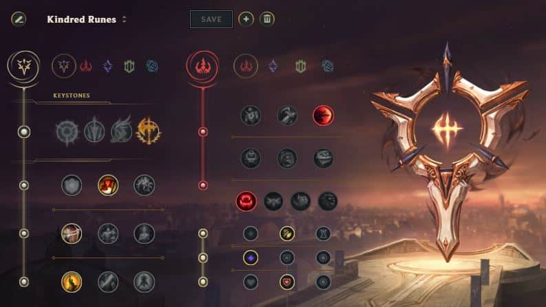 Runes Kindred LoL Saison 11