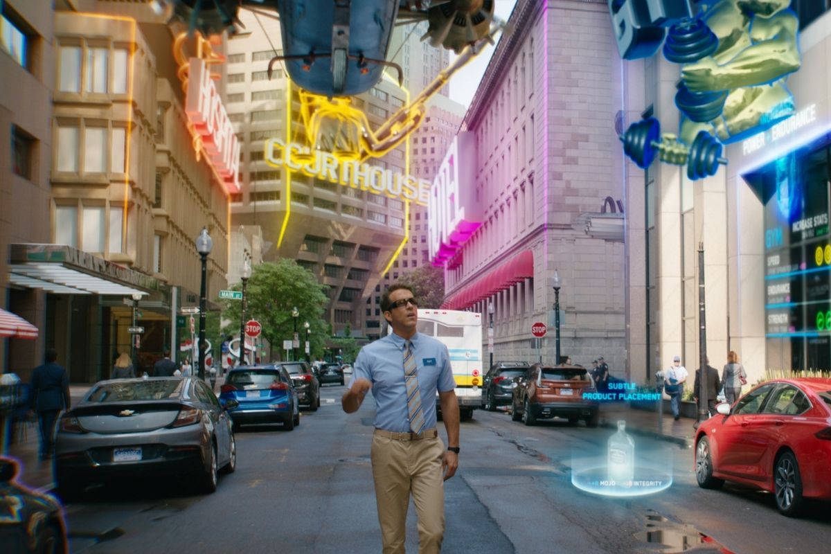A production still of Free Guy
