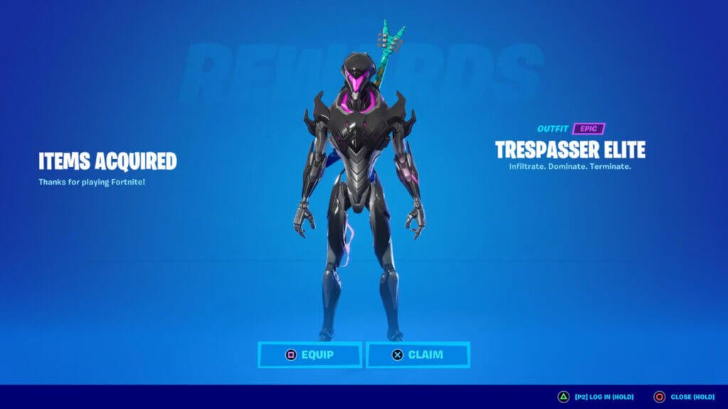 Fortnite : comment obtenir le skin Trespasser Elite