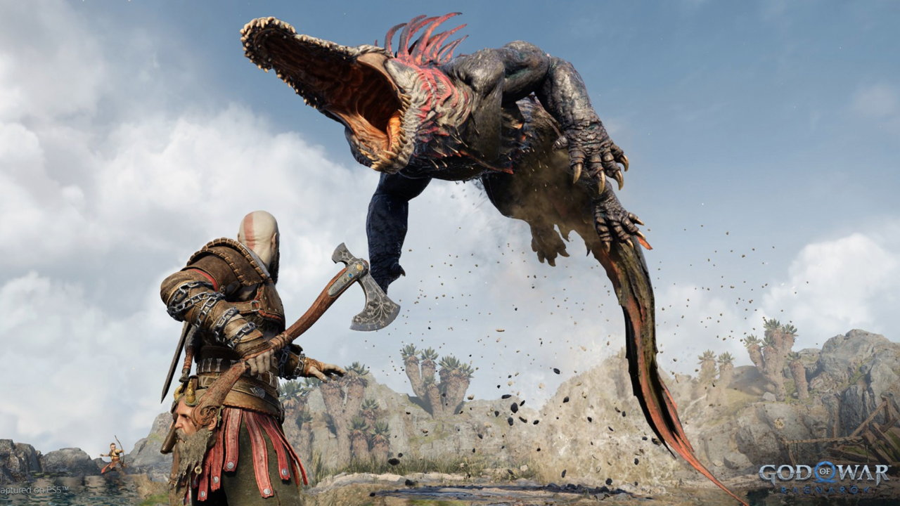 Les images de personnages de God Of War: Ragnarok montrent Kratos, Atreus, Thor, Tyr et Angrboða