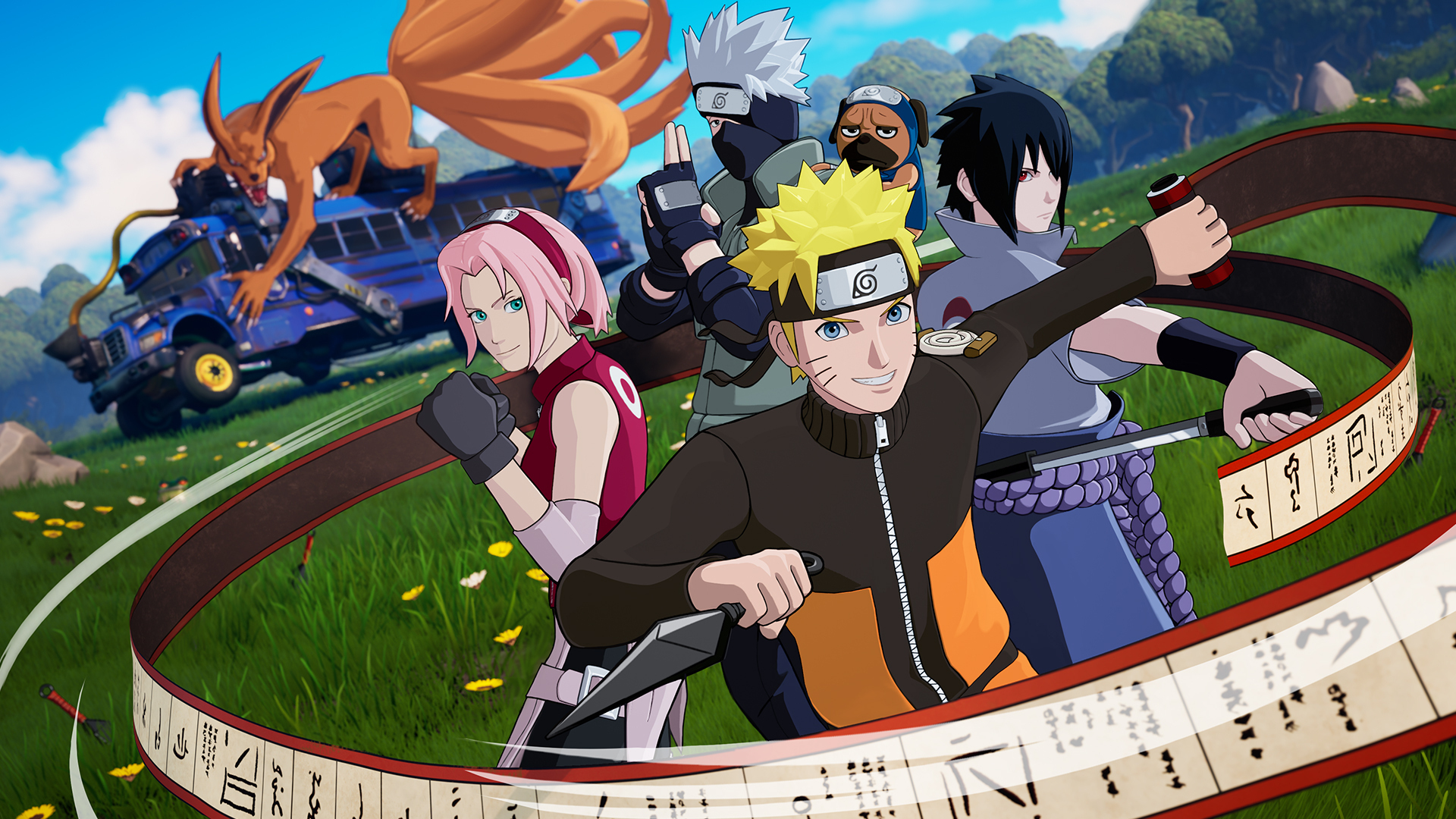 Les skins Fortnite Naruto sont là : premier aperçu de l'équipe 7 à Fortnite