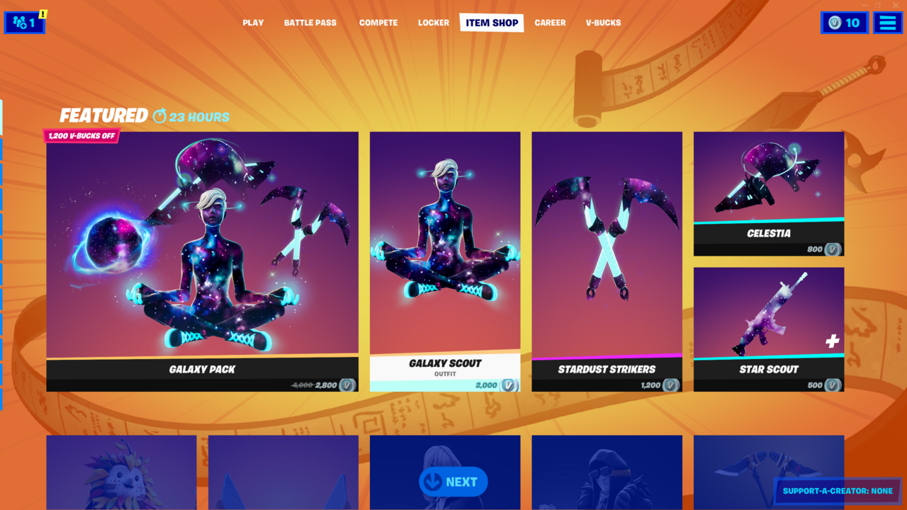 Contenu de la boutique d'objets Fortnite aujourd'hui - 23 novembre 2021 : écran de chargement gratuit et plus