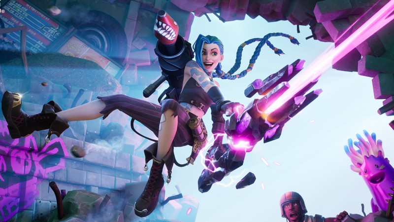 Le champion de League Of Legends Jinx ajouté à Fortnite