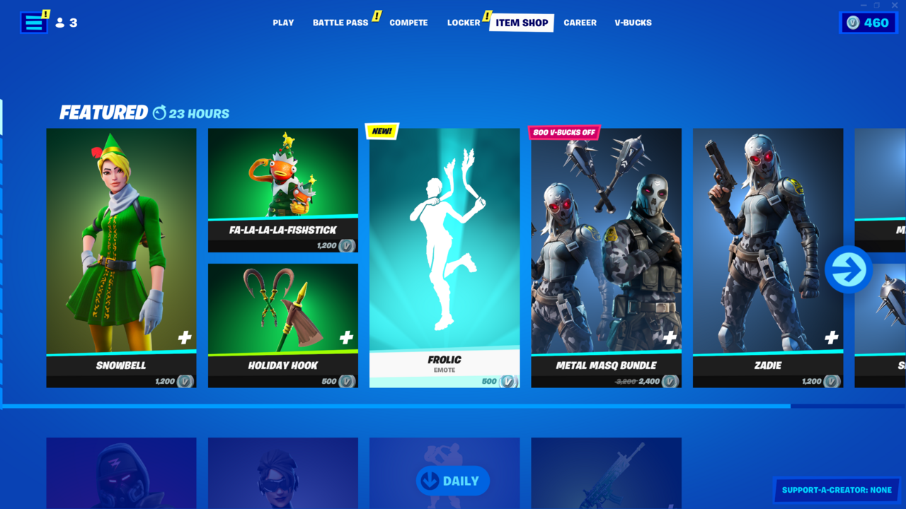 Ce qu'il y a dans la boutique d'objets Fortnite aujourd'hui - 11 décembre 2021: Snowbell Returns
