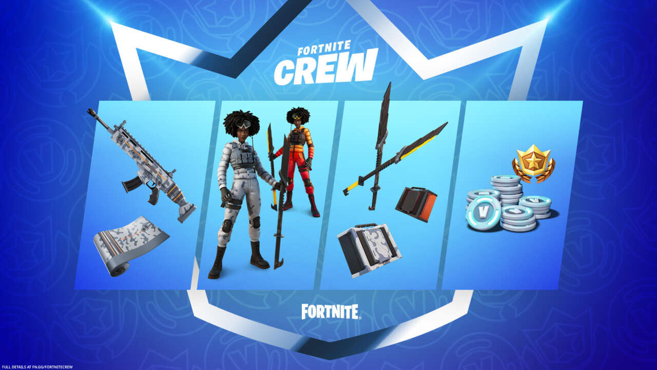 Le pack Fortnite Crew pour janvier 2022 comprend Snow Stealth Slone