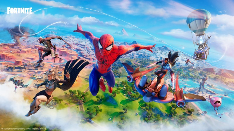 Spider-Man rejoint Fornite ! Le chapitre 3 propose une île repensée, des mécanismes de jeu coulissants et oscillants, des camps et plus encore !