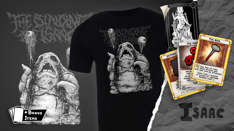 Le merch mensuel céleste et infernal arrive avec le déballage d'Isaac