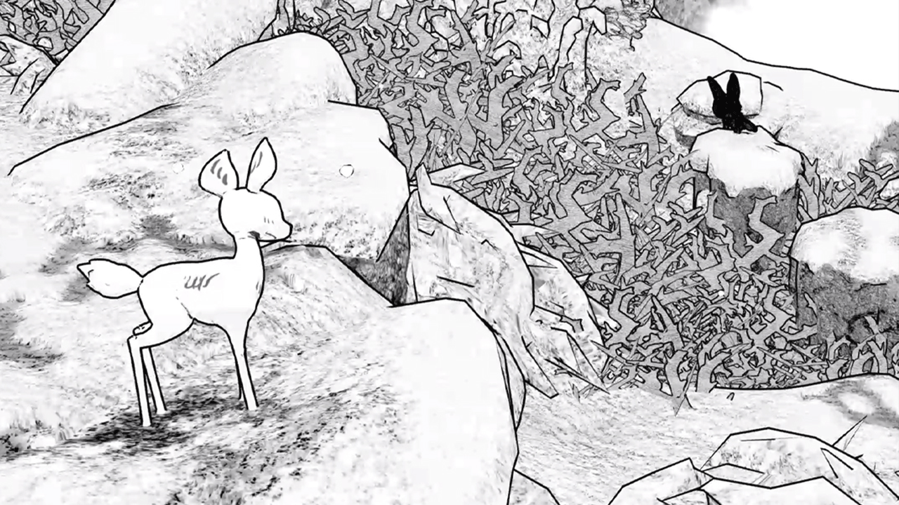 Blanc est une histoire d'aventure coopérative empathique racontée sans un seul mot