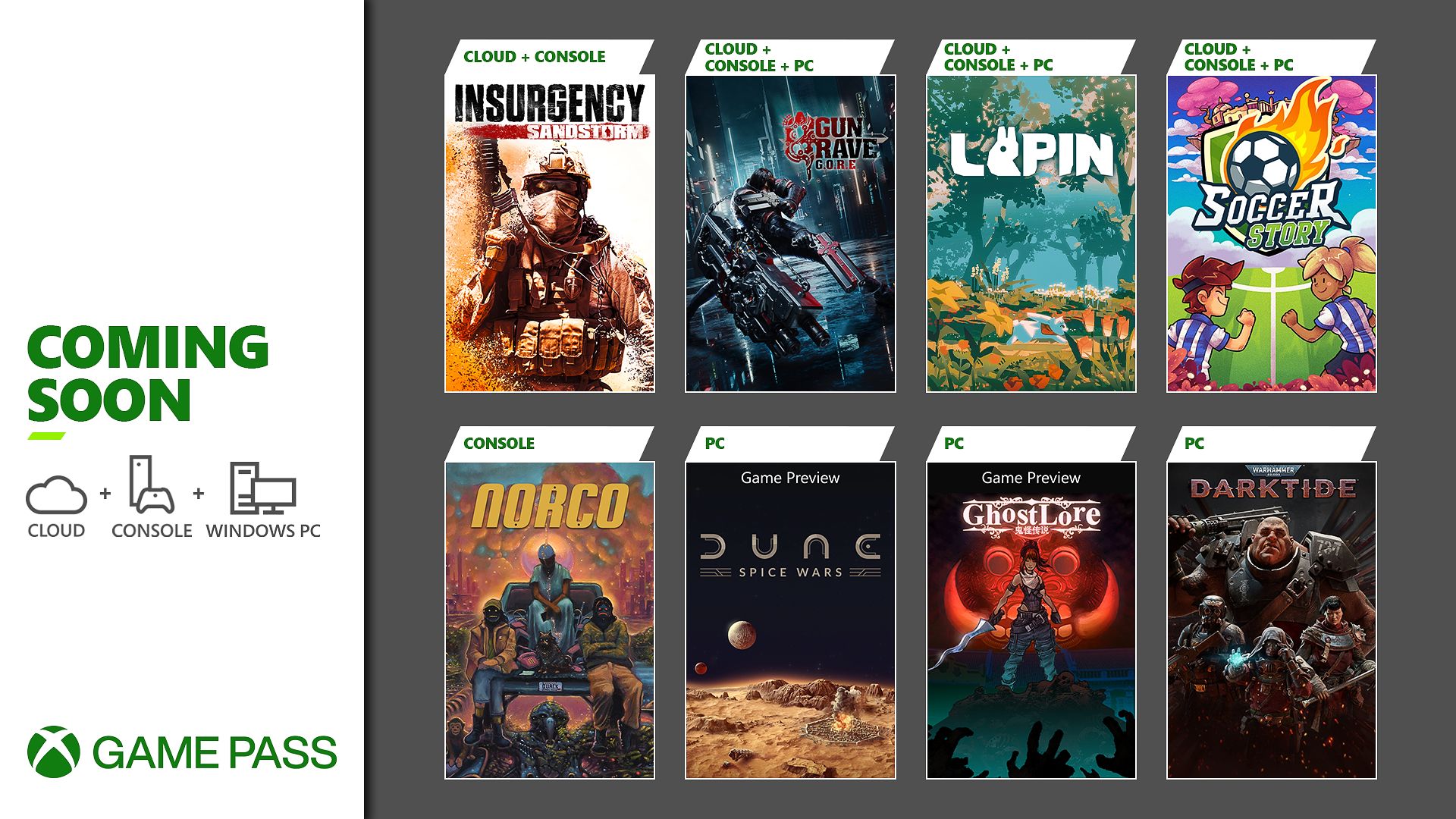 À venir sur Xbox Game Pass : Gungrave GORE, Warhammer 40 000 : Darktide, Dune : Spice Wars, et plus encore