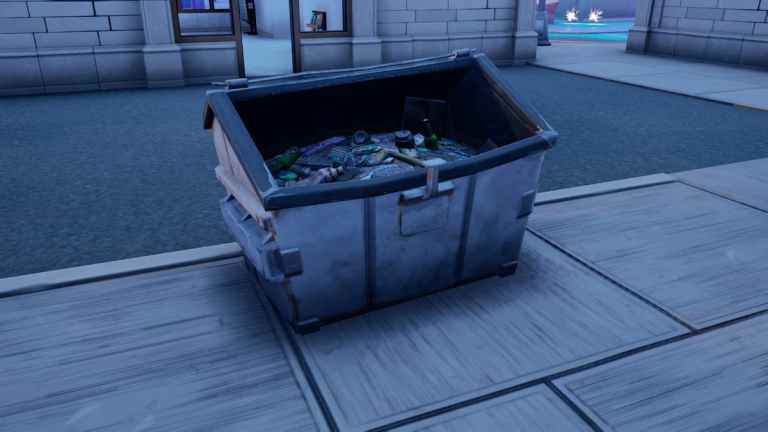 Comment rechercher une benne à ordures ouverte dans Fortnite