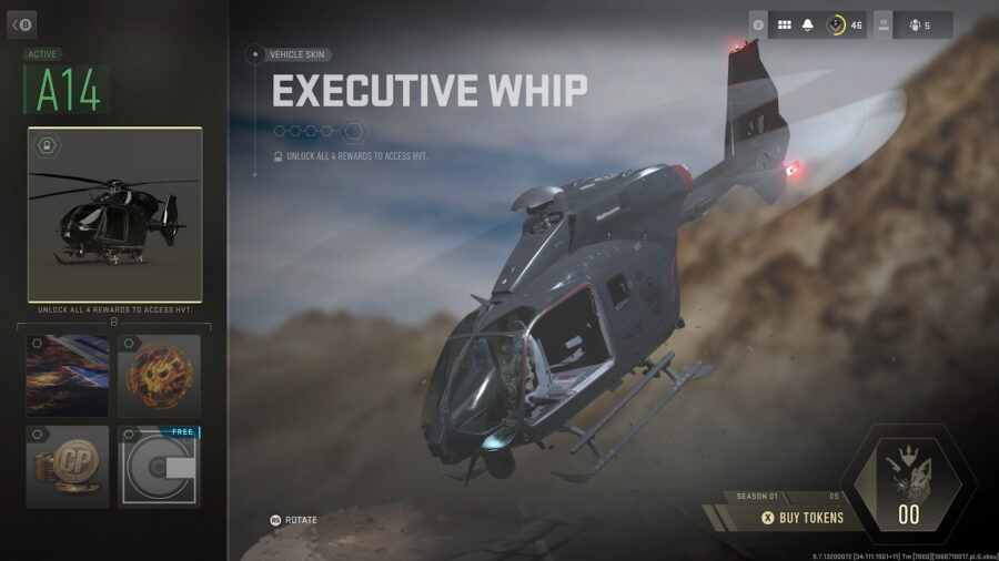 Executive Whip, un skin de véhicule dans le Battle Pass MW2.