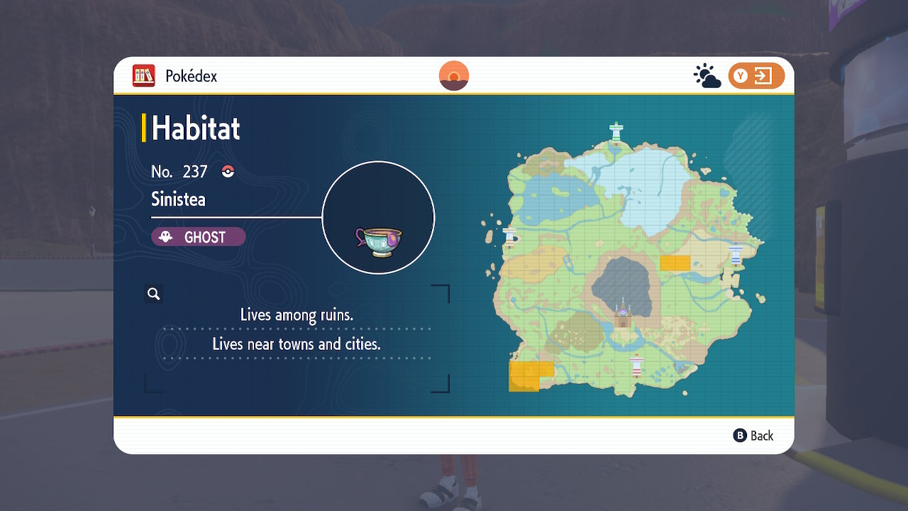 Dans Pokemon Violet, vous aurez besoin de 10 jetons Sinistea.