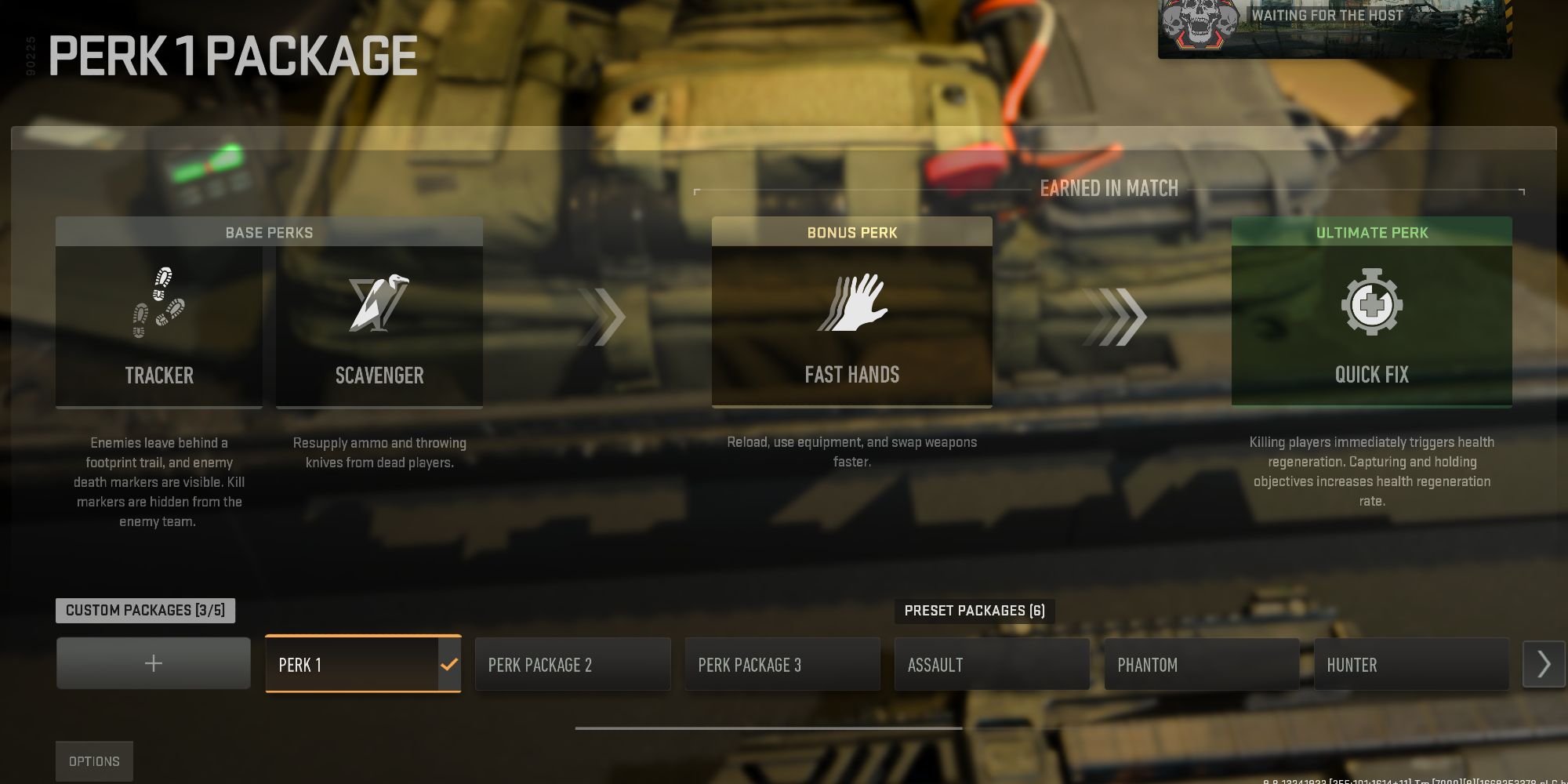 Tracker, Scavenger, Fast Hands et Quick Fix: Modern Warfare 2