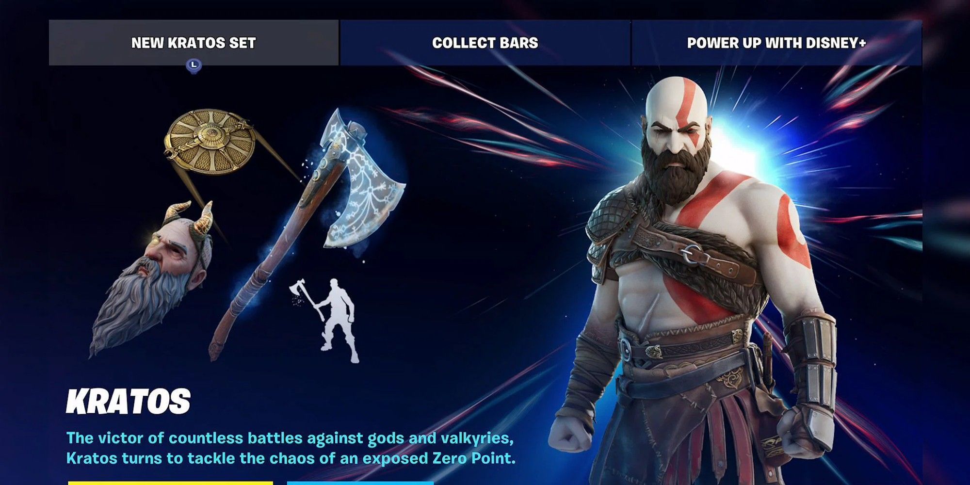 kratos sur fortnite
