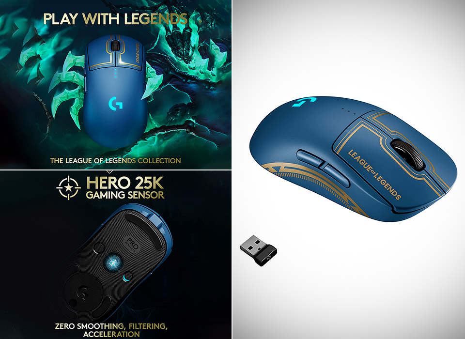 Souris de jeu sans fil Logitech G PRO League of Legends