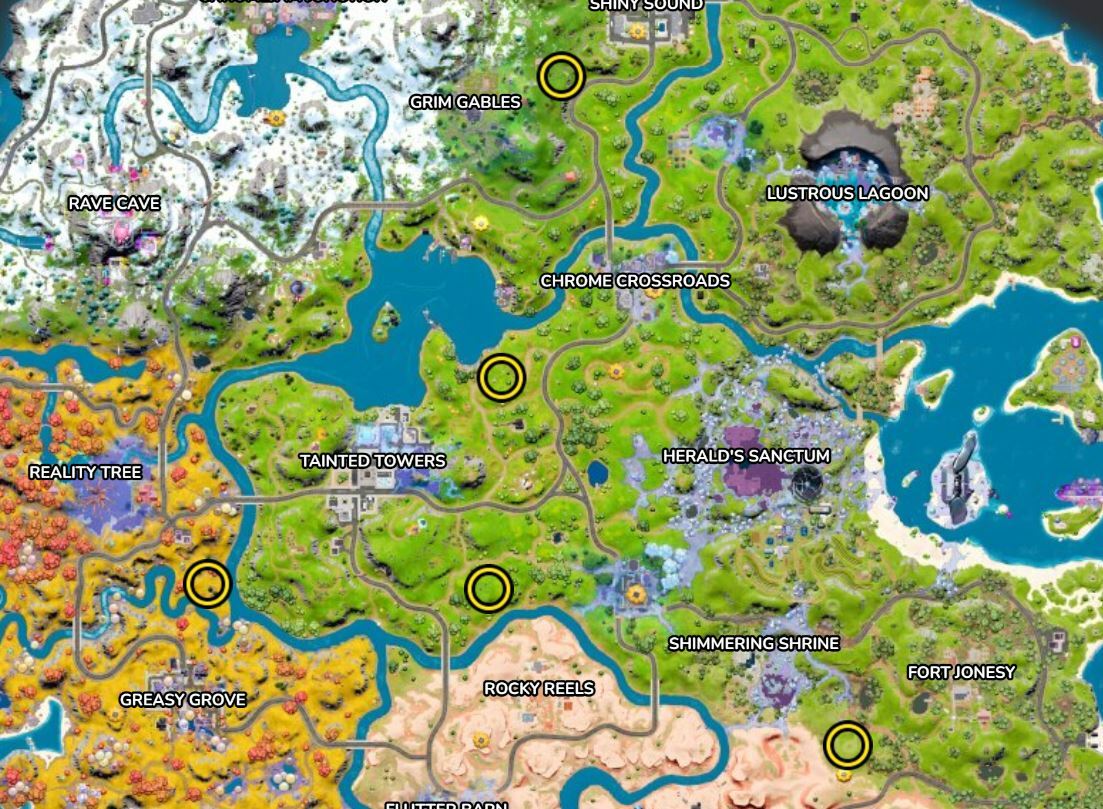 Emplacement du poulailler Fortnite