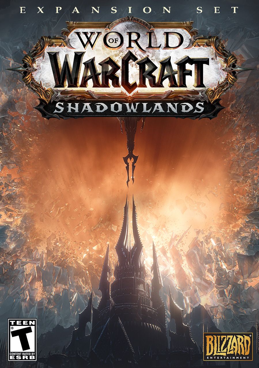 Maquette de couverture de World of Warcraft Shadowlands