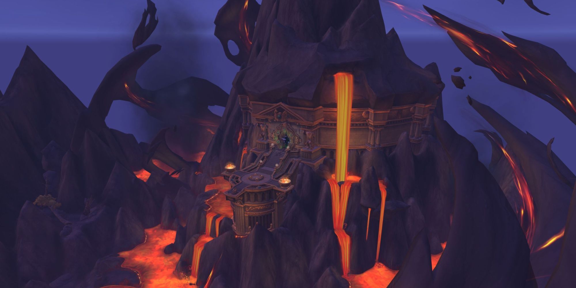 L'extérieur du Caveau des Incarnés dans World of Warcraft: Dragonflight