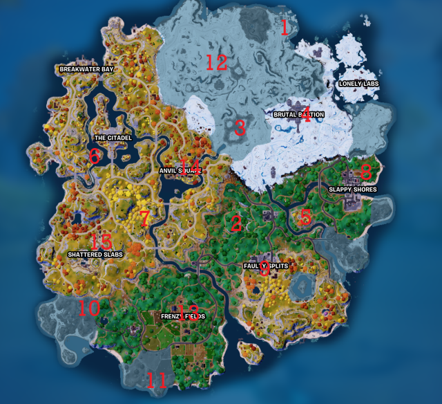 Tous les emplacements des PNJ dans Fortnite chapitre 4, saison 1
