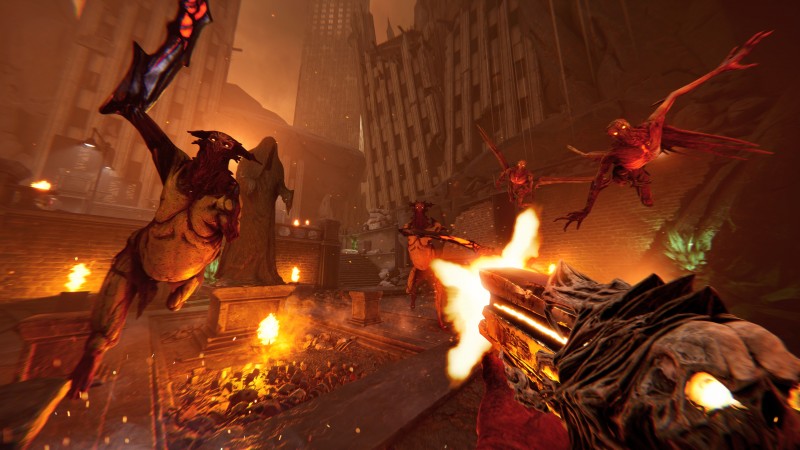 Metal: Hellsinger ajoute de nouveaux skins d'armes et de nouveaux paramètres de difficulté, lance sur PS4 et Xbox One aujourd'hui