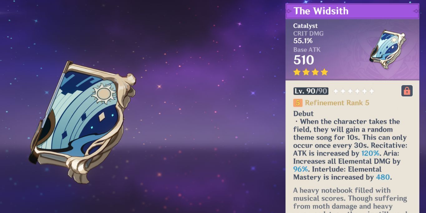 Genshin Impact Le Widsith Avec Description