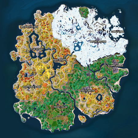 Carte Fortnite Chapitre 4 Saison 1