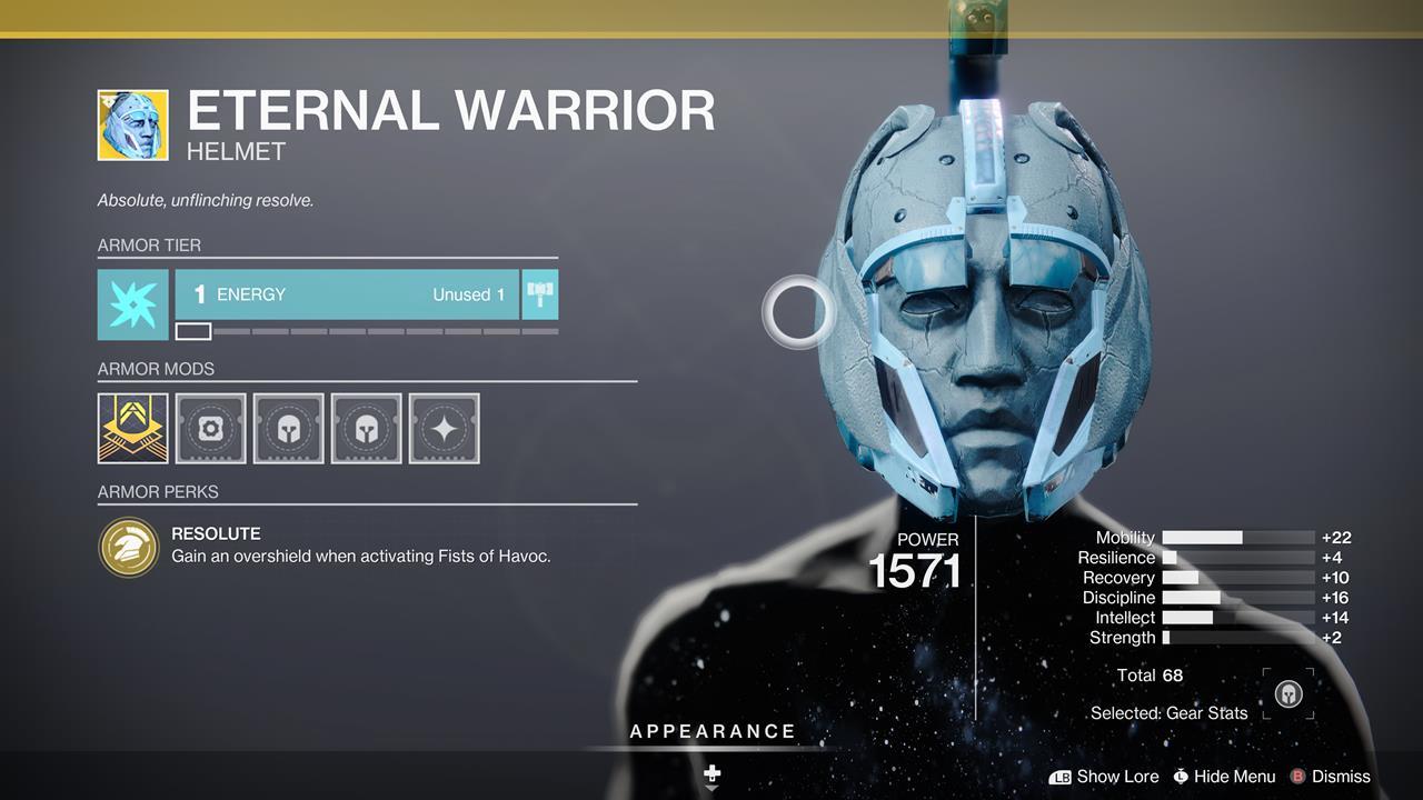 Faites éclater un super et un bouclier avec Eternal Warrior.