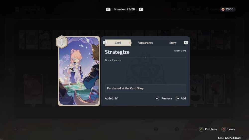 Stratégie de carte d'action dans Genshin Impact