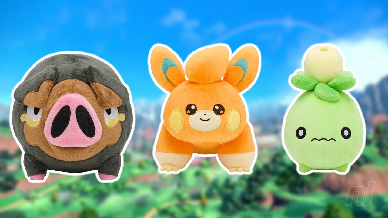 Les peluches Lechonk, Pawmi et Smoliv de Pokémon Scarlet et Violet arrivent au Japon
