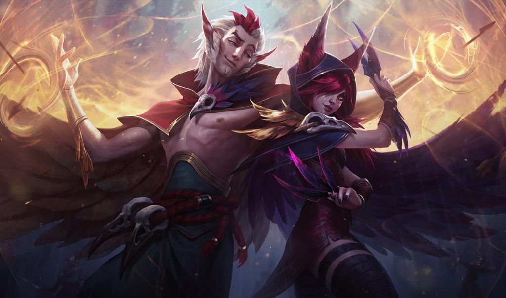 Toutes les courses de League of Legends Runeterra présentées dans Arcane Xayah et Rakan, champions de la voie du bas de League of Legends