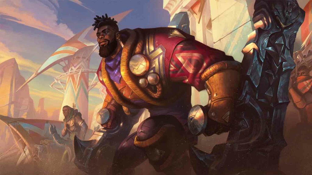 7 champions avec la meilleure histoire de League of Legends qui méritent leur propre série animée LoL tank champion K'Sante base splashart