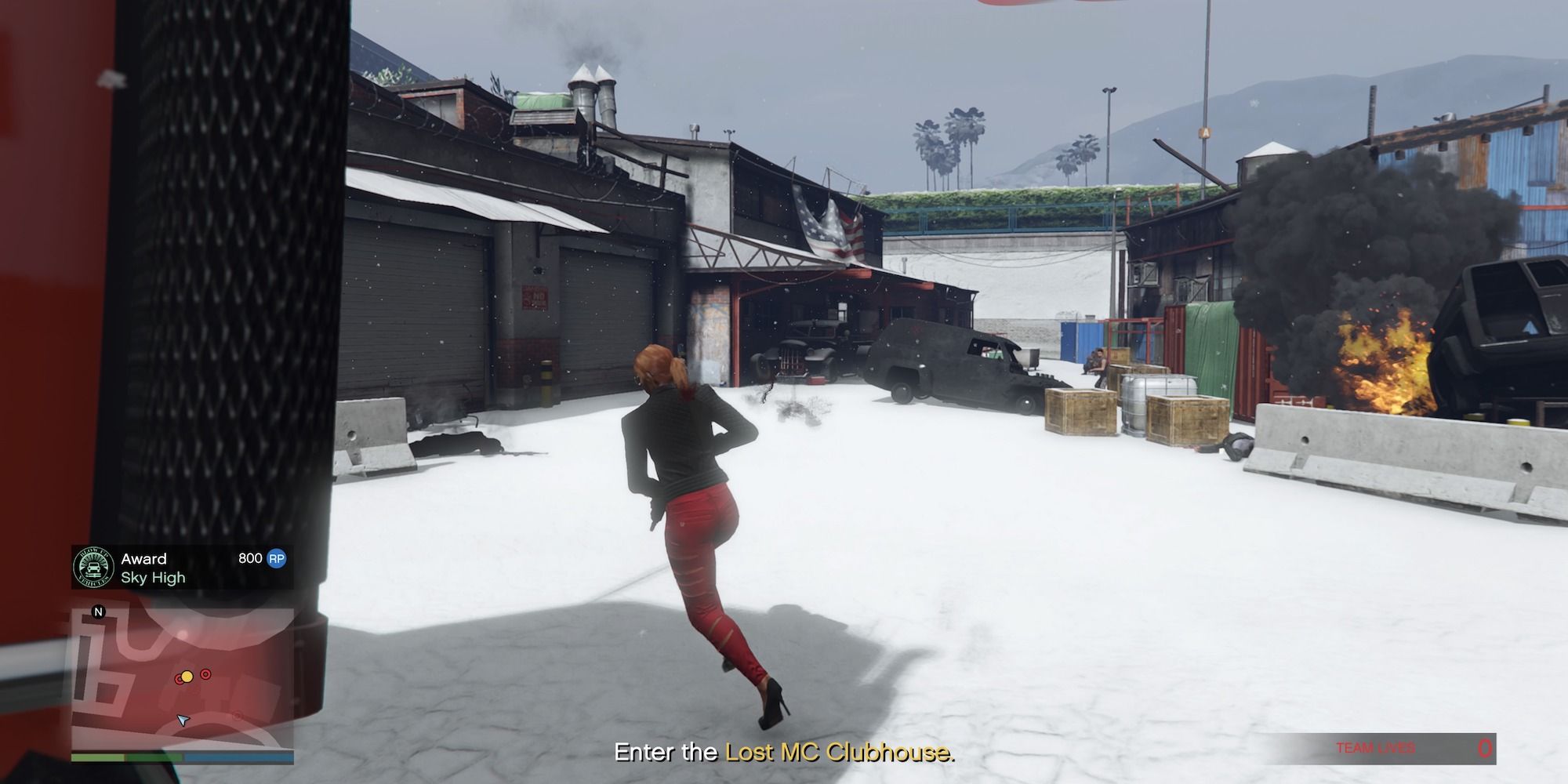 Fusillade de GTA Online au club-house de Lost MC