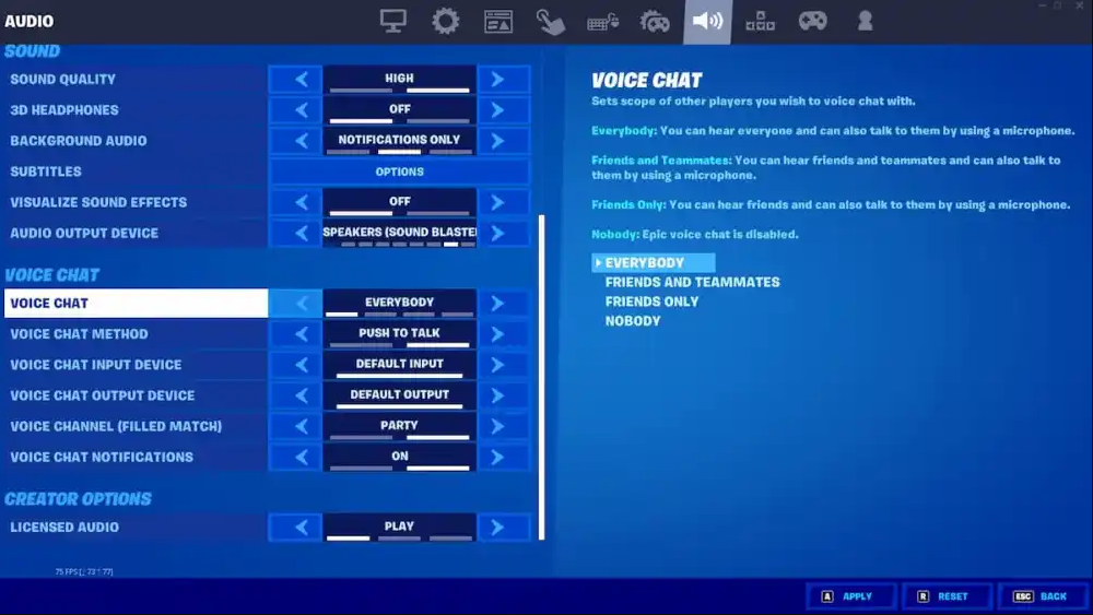 Comment discuter multiplateforme dans Fortnite