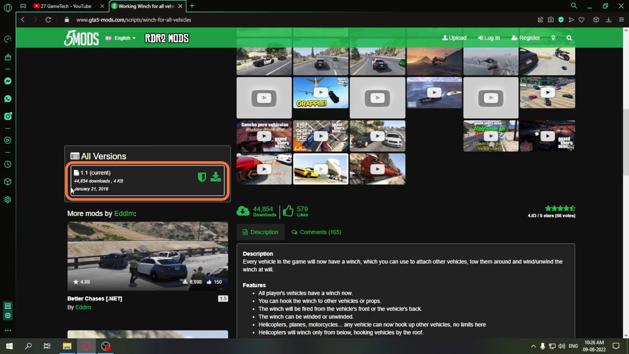 Comment installer le treuil de travail pour tous les véhicules dans GTA 5