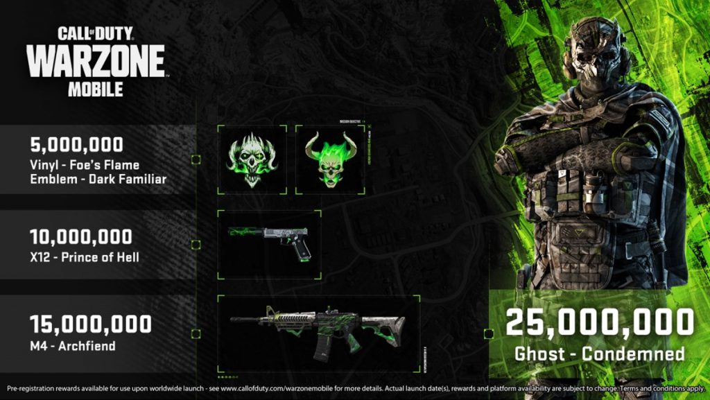 Récompenses Warzone Mobile