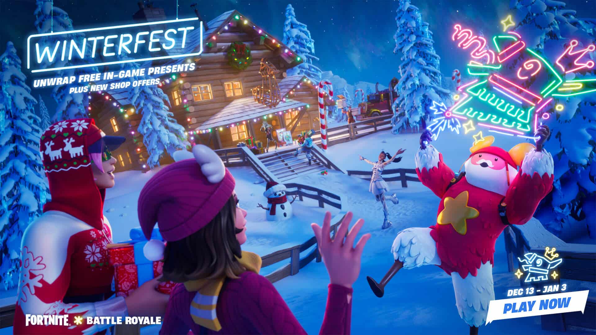 Tous les cadeaux Fortnite Winterfest 2022