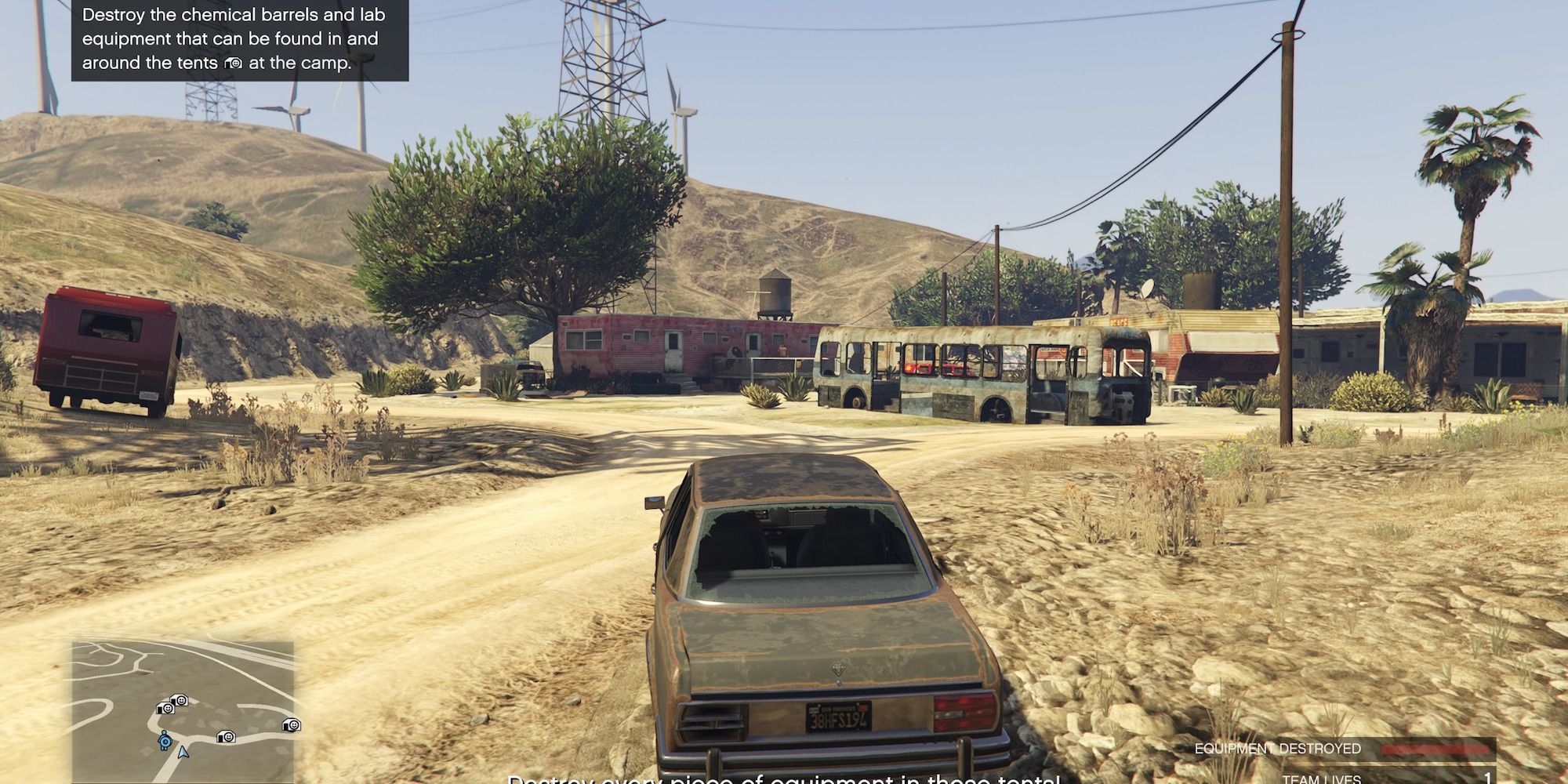 Grand Theft Auto en ligne arrivant au camp hippie
