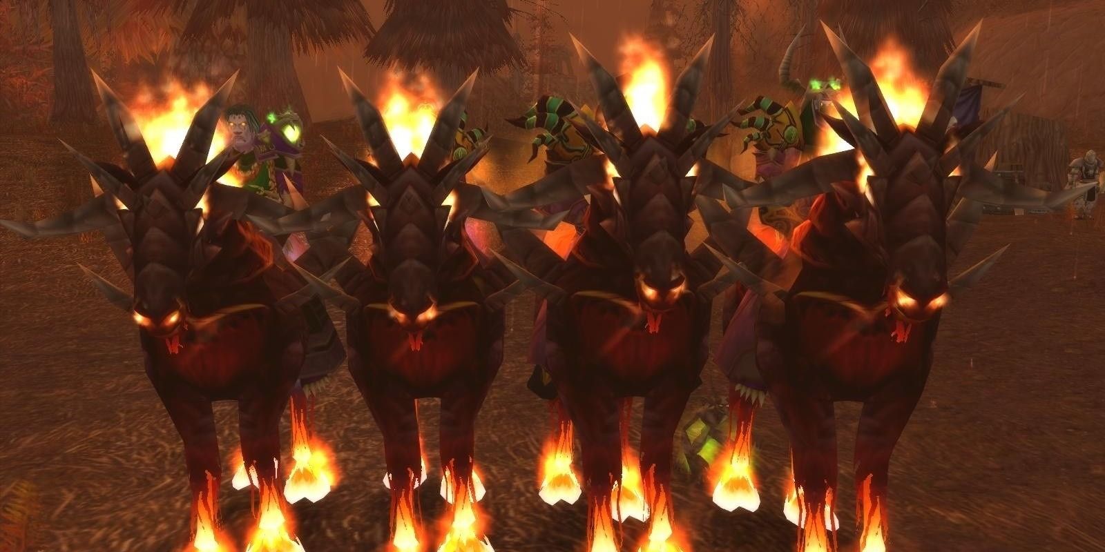 Quatre Dreadsteeds d'affilée, monture épique démoniste, WoW