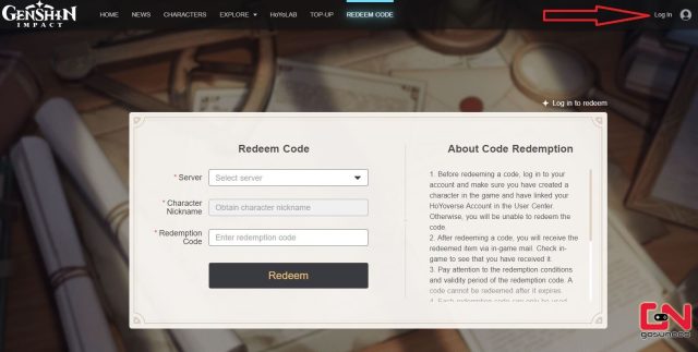 Échange de code d'impact Genshin