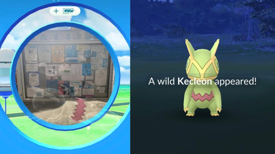 Il n'est pas facile d'attraper un Kecleon, et l'attraper implique un mécanisme unique.  (Photo : Niantic)