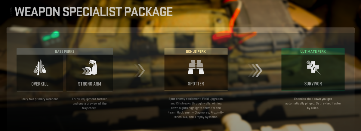Pack spécialiste des armes