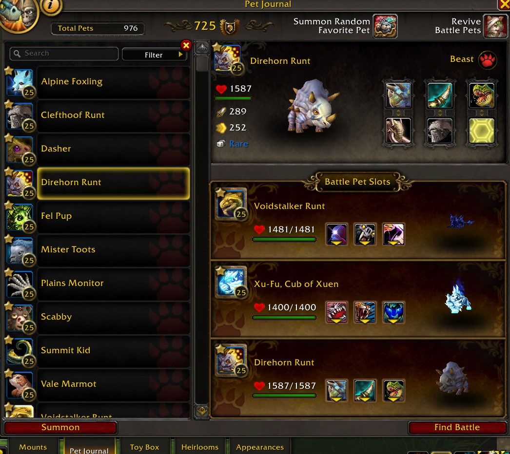 World of Warcraft Bakhushek contre l'équipe de bêtes de compagnie