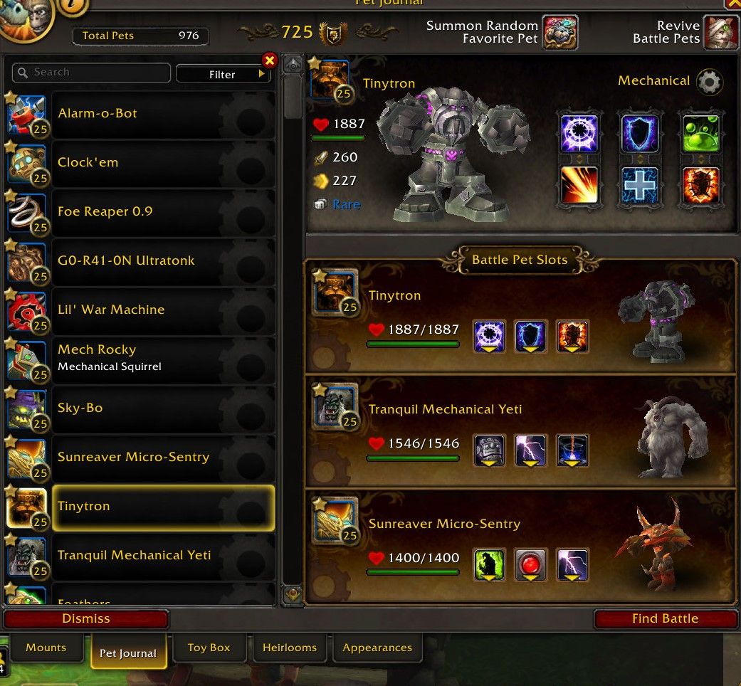 World of Warcraft Bakhushek contre une équipe de mascottes mécaniques