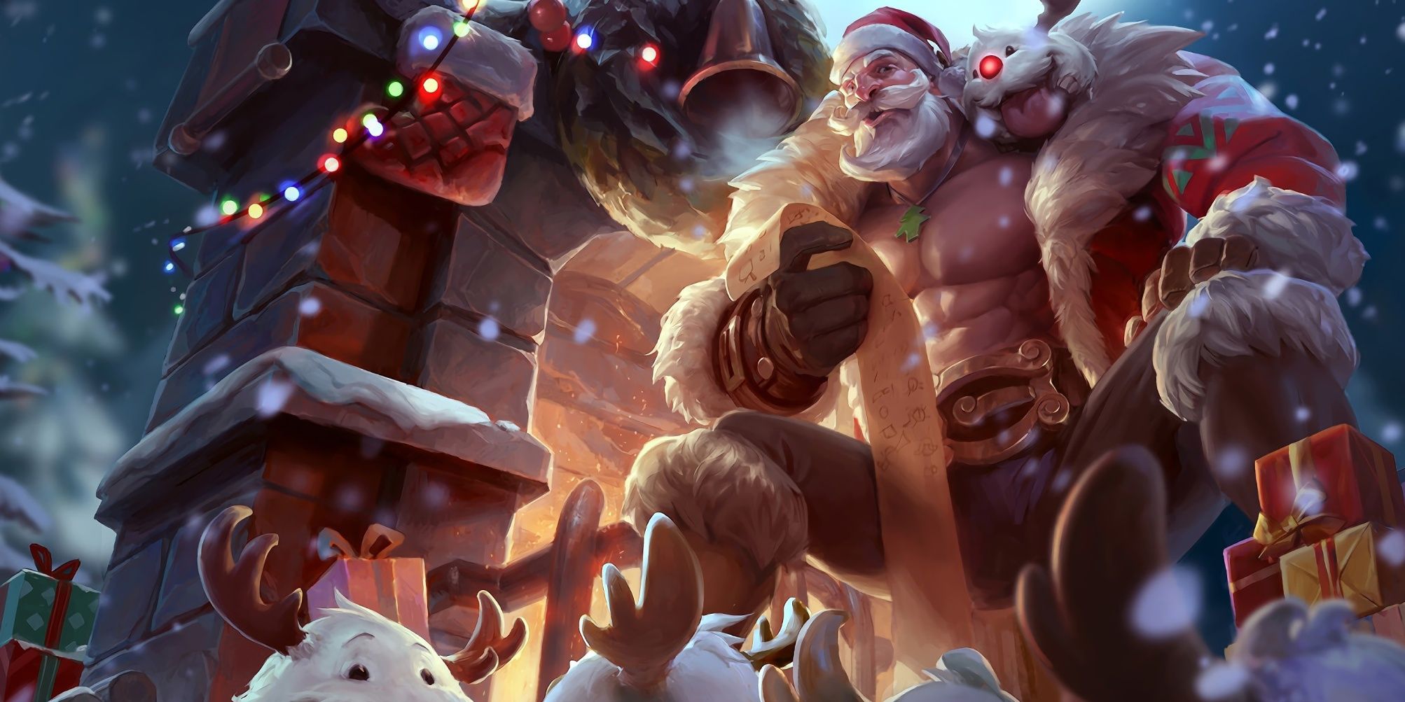 santa braum splash art ligue des légendes