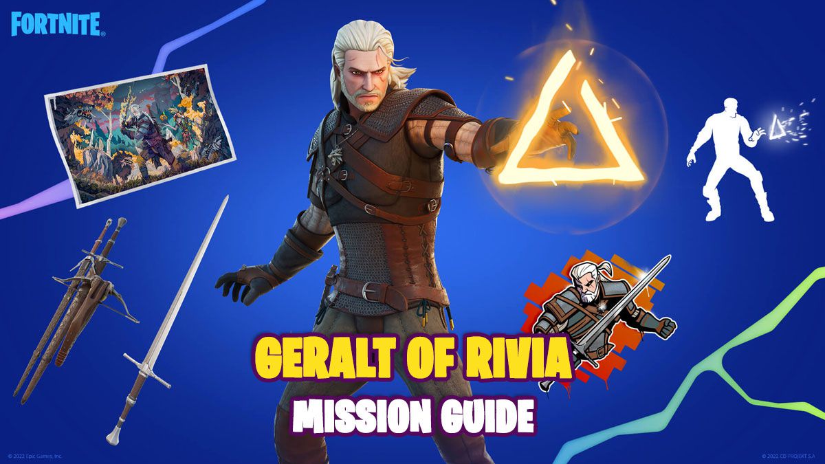 Geralt de Riv dans Fortnite : Comment obtenir sa tenue en accomplissant ses quêtes