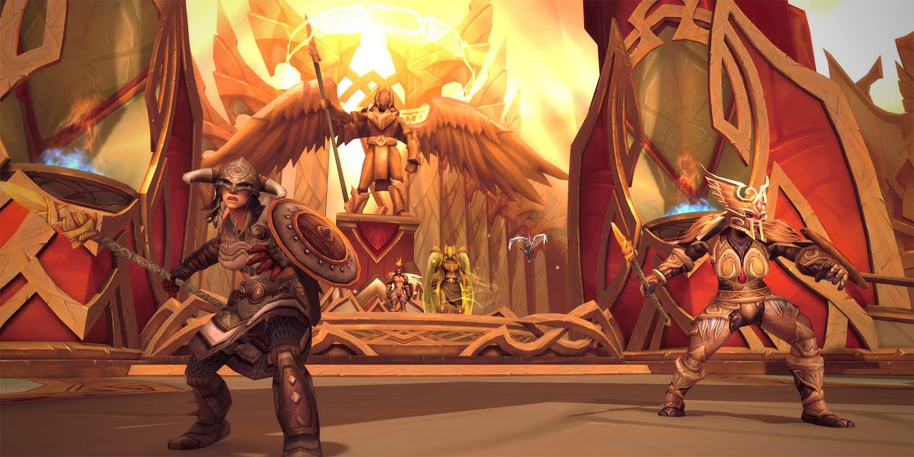 wow world of warcraft halls of valor vol draconique donjon mythique