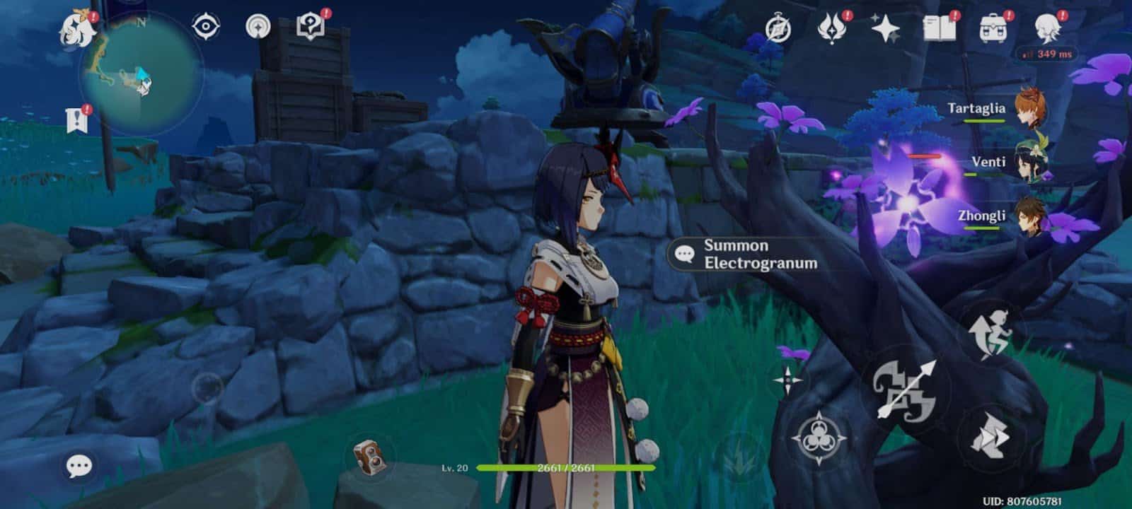invoquer l'impact electrogranum genshin
