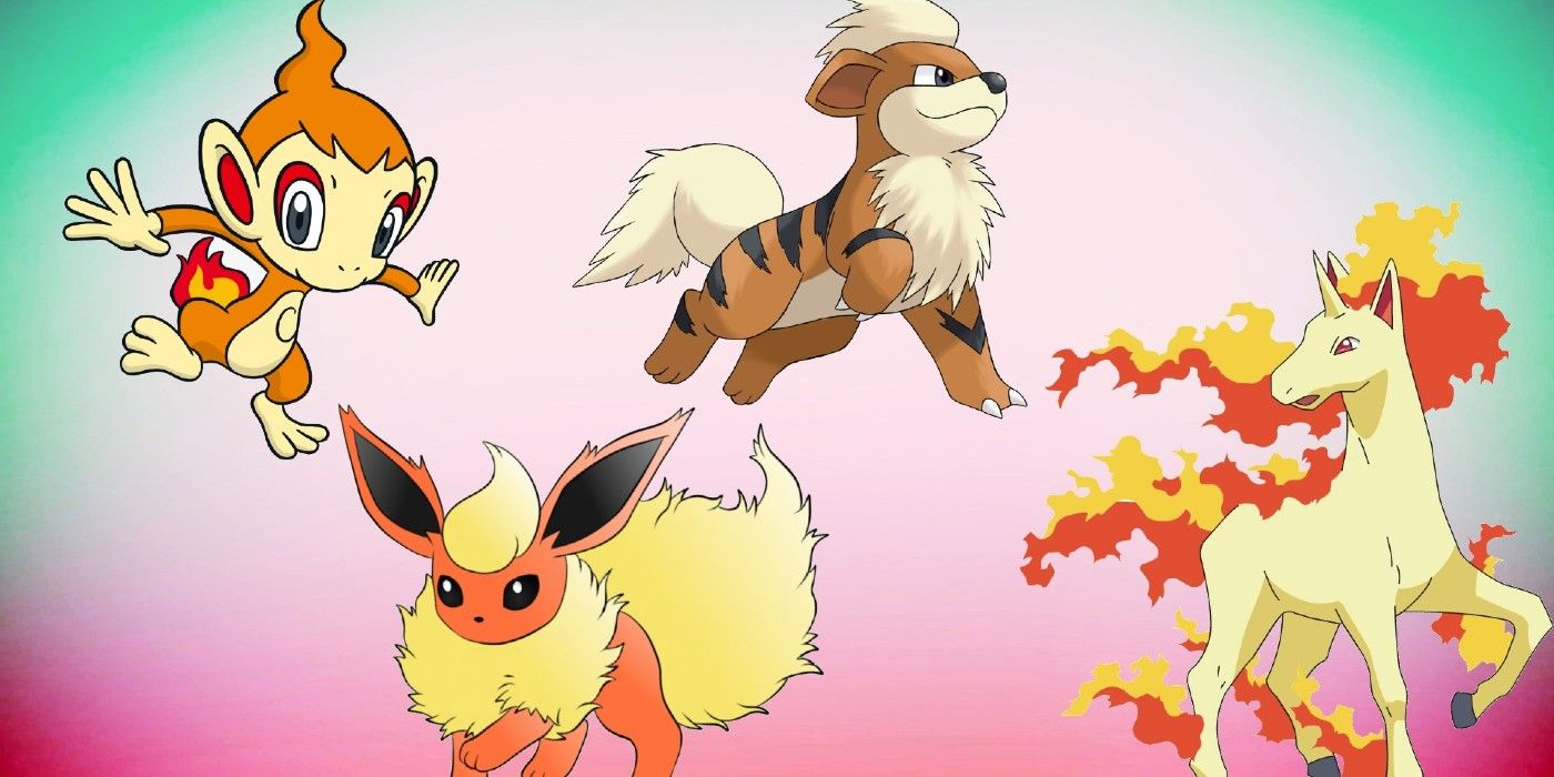 Différents Pokémon de type Feu pouvant être utilisés comme compteurs pour Registell dans Pokemon Go
